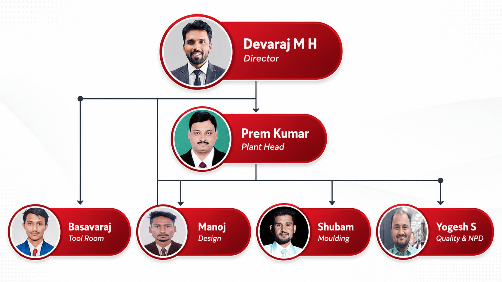 Delko Polymers management organization chart